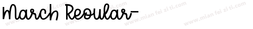 March Reoular字体转换